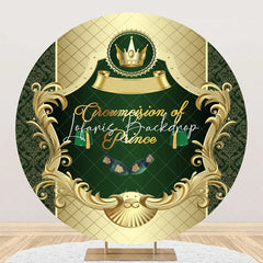 Lofaris Green Gold Circumcision De Prince Round Backdrop