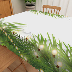 Lofaris Green Grass Light Decorative Rectangle Tablecloth