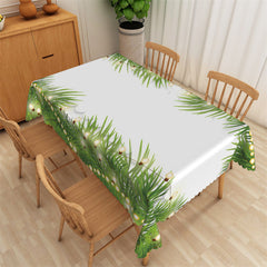 Lofaris Green Grass Light Decorative Rectangle Tablecloth