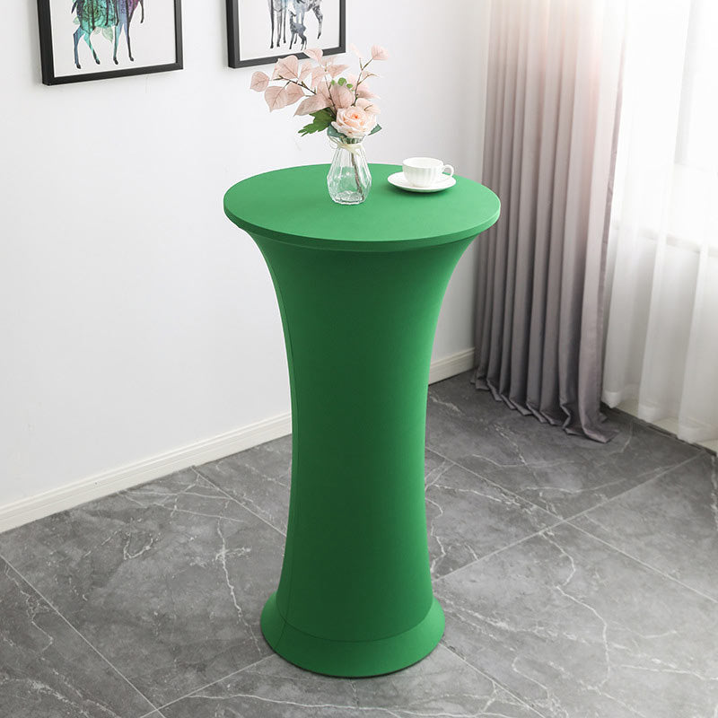 Lofaris Green High Top Round Spandex Cocktail Tablecloths