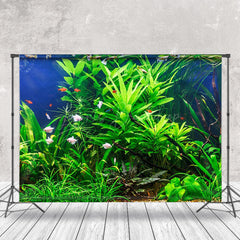 Lofaris Green Leaves Branch Fish Tank Landscaping Backdrop