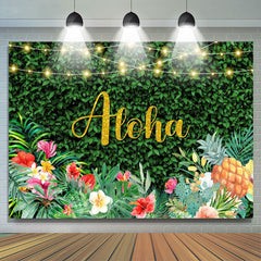 Lofaris Green Leaves Monstera Floral Fruit Birthday Backdrop