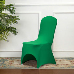 Lofaris Green Open Back Stretch Spandex Banquet Chair Cover