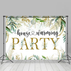 Lofaris Green Plants Glitter House Warming Party Backdrop