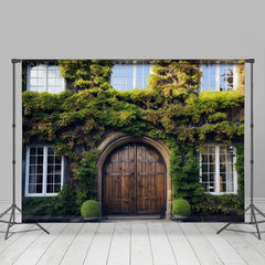 Lofaris Green Plants Ivy House Windows Door Spring Backdrop