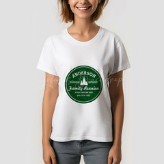 Lofaris Green Retro Family Reunion Trip Pine Trees T-Shirt