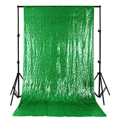 Lofaris Green Sparkle Sequin Fabric Backdrop for Photo