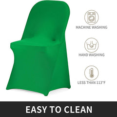 Lofaris Green Stretch Spandex Banquet Folding Chair Cover