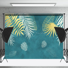 Lofaris Green Yellow Plant Leaves Monstera Fine Art Backdrop