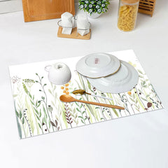 Lofaris Greenery Floral Leaves Spring Set Of 4 Placemats