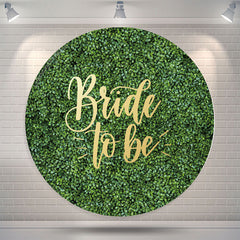 Lofaris Greenery Leaves Round Bridal Shower Backdrop Cover