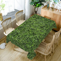 Lofaris Greenery Pattern Rectangle Tablecloth For Picnic