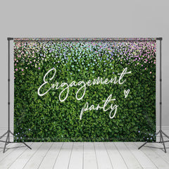 Lofaris Greenery Spring Diamonds Engagement Party Backdrop