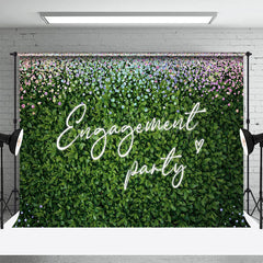 Lofaris Greenery Spring Diamonds Engagement Party Backdrop