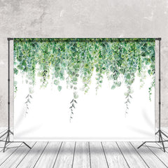 Lofaris Greenery White Wall Spring Backdrop For Photography