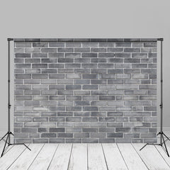 Lofaris Grey Brick Wall Texture Photography Studio Backdrop