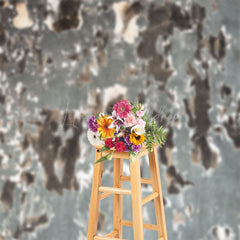 Lofaris Grey Brown Shabby Wall Abstract Textured Backdrop