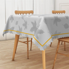 Lofaris Grey Maples Autumn Rectangle Tablecloth For Decor