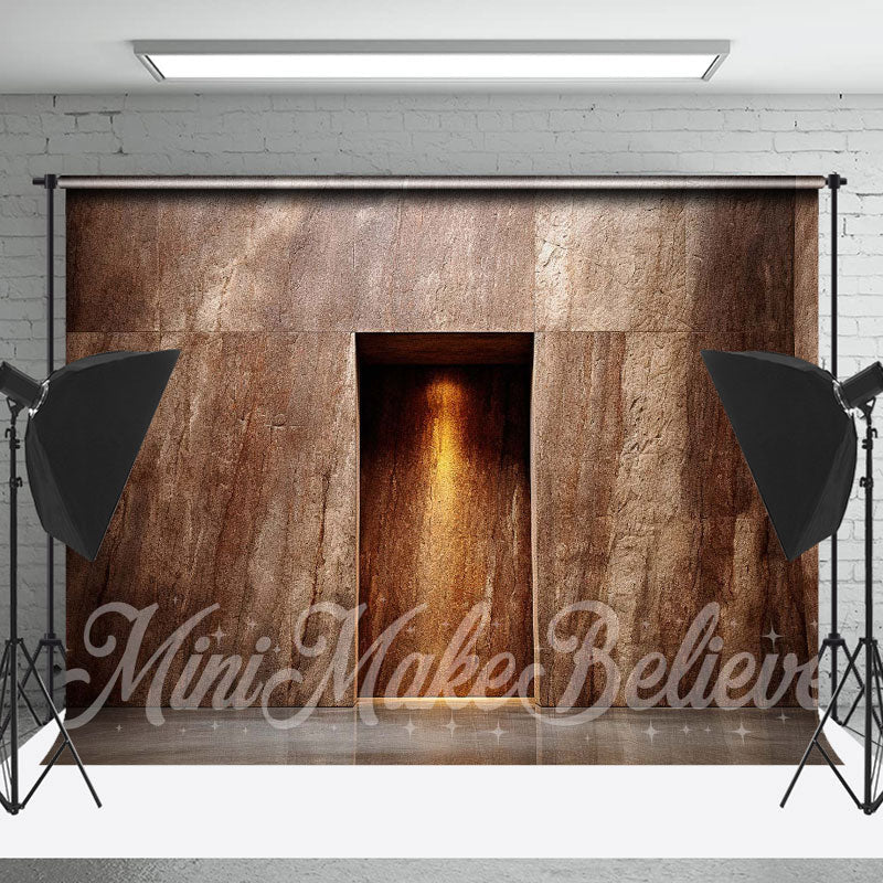 Lofaris Grey Stone Wall Backdrop With Door For Photography