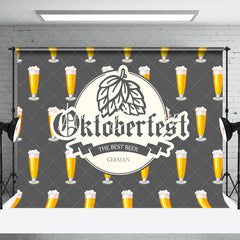 Lofaris Grey The Best Beer German Oktoberfest Party Backdrop