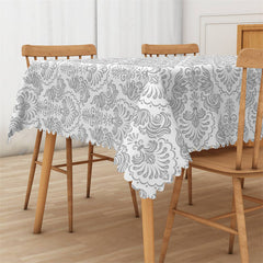 Lofaris Grey Vintage Rustic Pattern Rectangle Tablecloth