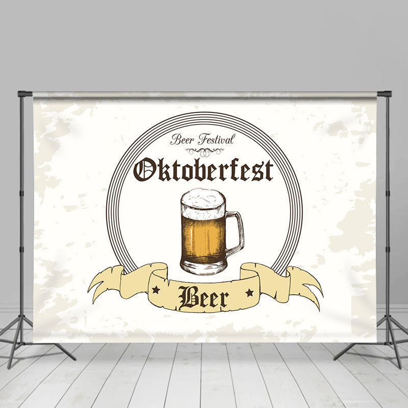 Lofaris Grey White Glass Beer Festival Oktoberfest Backdrop