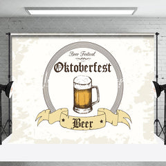 Lofaris Grey White Glass Beer Festival Oktoberfest Backdrop