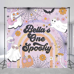 Lofaris Groovy One Spooky Halloween Custom Birthday Backdrop