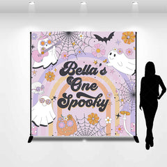 Lofaris Groovy One Spooky Halloween Custom Birthday Backdrop