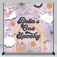 Lofaris Groovy One Spooky Halloween Custom Birthday Backdrop