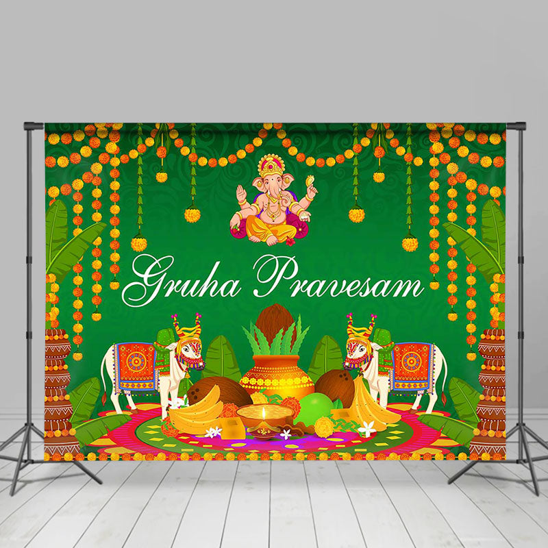 Lofaris Gruha Pravesam Indian Traditional Party Backdrop