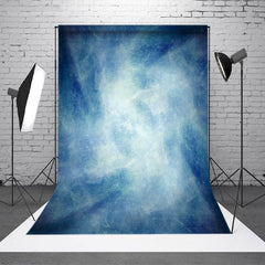 Lofaris Grunge Blue Abstract Texture Portrait Photo Backdrop