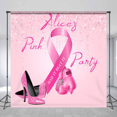 Lofaris Had It Beat Custom Pink Party Backdrop for Women