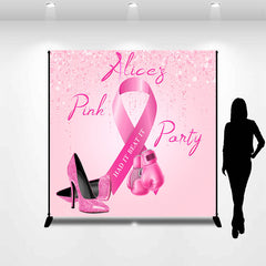 Lofaris Had It Beat Custom Pink Party Backdrop for Women