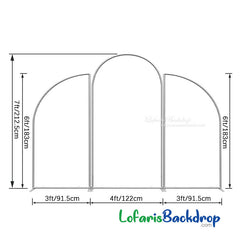 Lofaris Half Moon Arched Frame Wedding Garden Decor 3 Piece Set