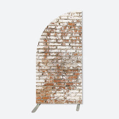 Lofaris Half Moon Retro Faded Brick Wall Arch Party Backdrop