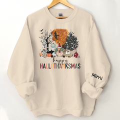 Lofaris Hallo Thanksmas Halloween Autumn Custom Sweatshirt