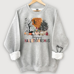 Lofaris Hallo Thanksmas Halloween Autumn Custom Sweatshirt