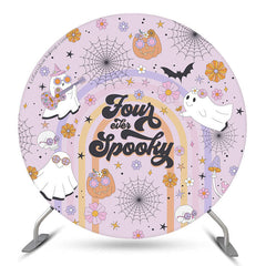 Lofaris Halloween Four Ever Spooky Round Birthday Backdrop