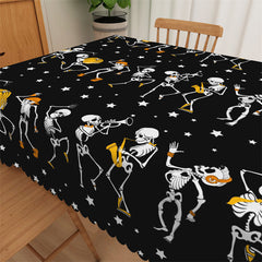 Lofaris Halloween Spook Pumpkin Star Home Square Tablecloth