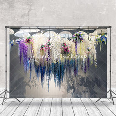 Lofaris Hanging Wisteria Umbrella Fine Art Photo Backdrop