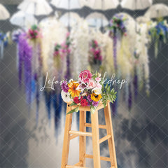 Lofaris Hanging Wisteria Umbrella Fine Art Photo Backdrop