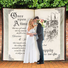 Lofaris Happily Ever After Enchanted Custom Wedding Backdrop