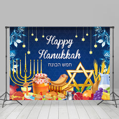 Lofaris Happy Hanukkah Backdrop For Festival Holiday Party