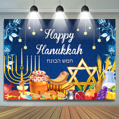 Lofaris Happy Hanukkah Backdrop For Festival Holiday Party