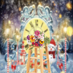 Lofaris Happy New Year 2025 Countdown Christmas Backdrop