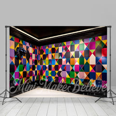 Lofaris Harlequin Colorful Walls Birthday Photo Backdrop