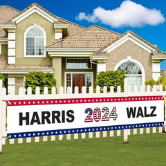 Lofaris Harris 2024 Walz Yard Sign Flag For Outdoor Decor