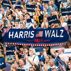 Lofaris Harris Tim Walz 2024 Blue Outdoor Banner Yard Sign