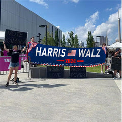 Lofaris Harris Tim Walz 2024 Blue Outdoor Banner Yard Sign